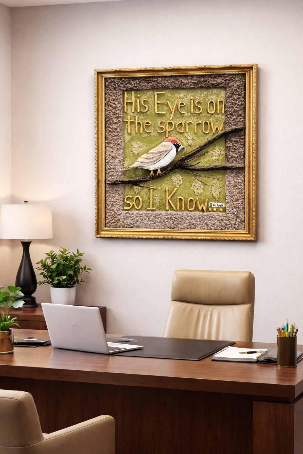 His Eyes Is The Sparrow, So I know - 3D Sculpting Art