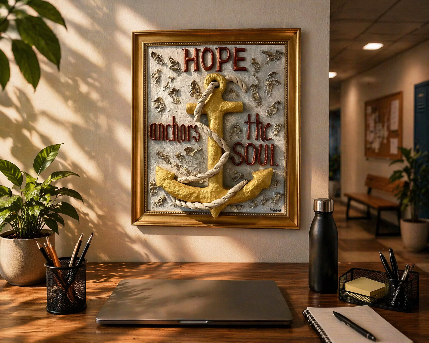 Hope Anchors The Soul 3D Sculpting Art