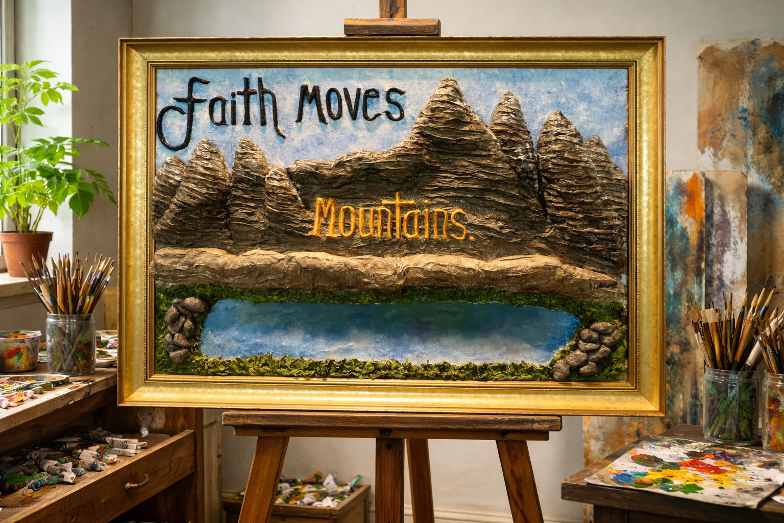 Faith Moves Mountain - 3D Sculpting Artist